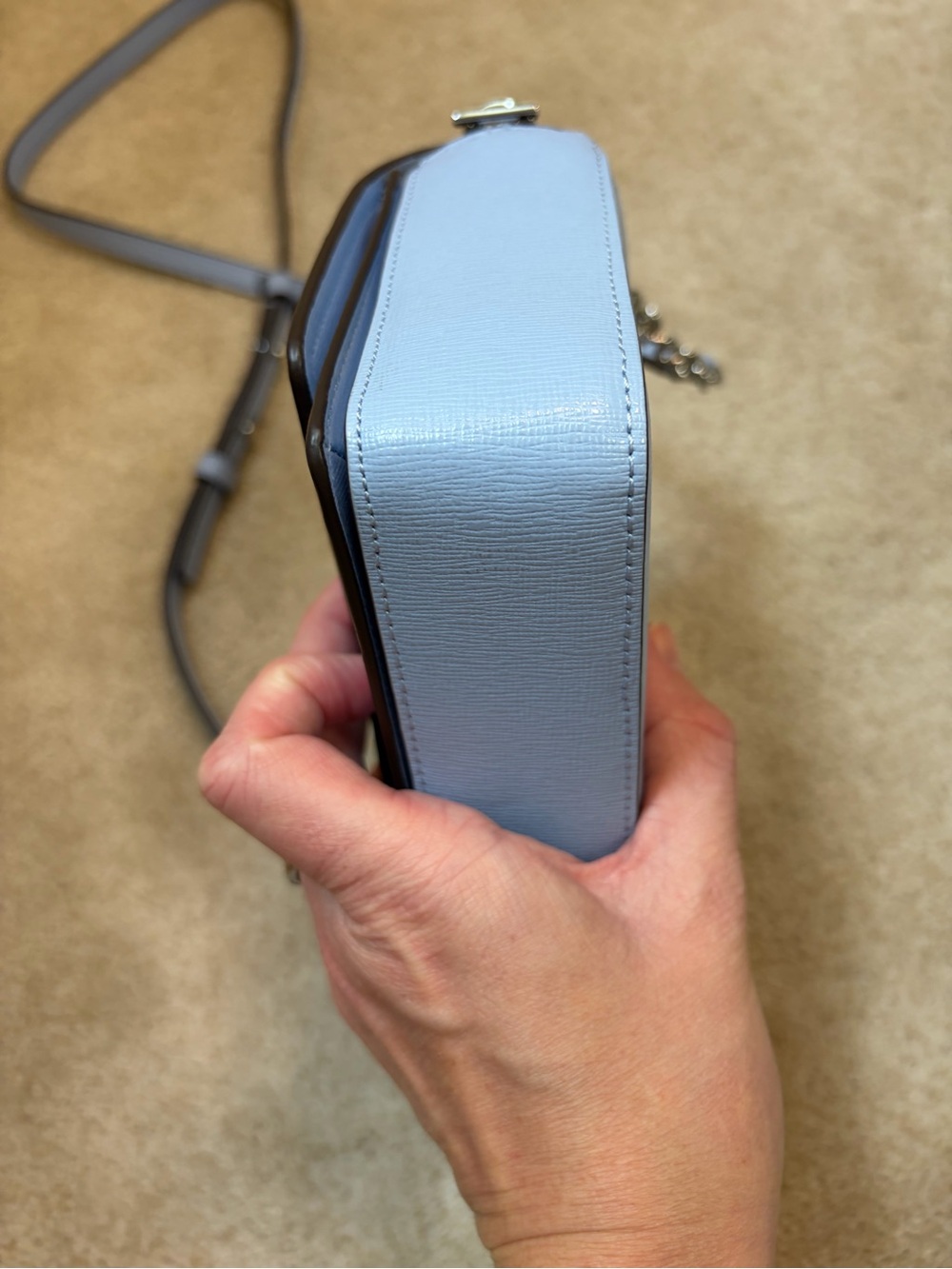 kate spade Morgan Flap Chain Wallet in Powder Blue - Picture 8 of 16
